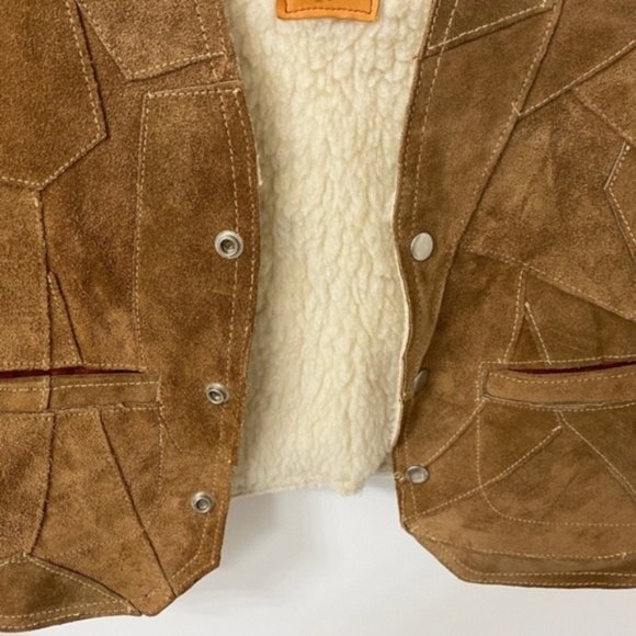 Brown Suede Women's Vest - Picture 6 of 11